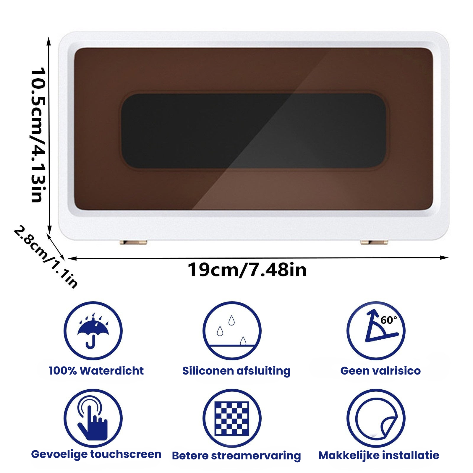 ShowerCase™ | Stream veilig onder de douche!