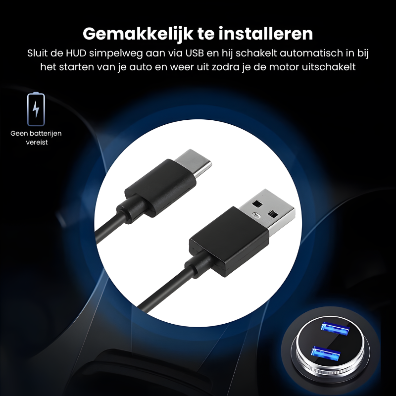 SmartHUD™  | Plug & Play Snelheidsdisplay!