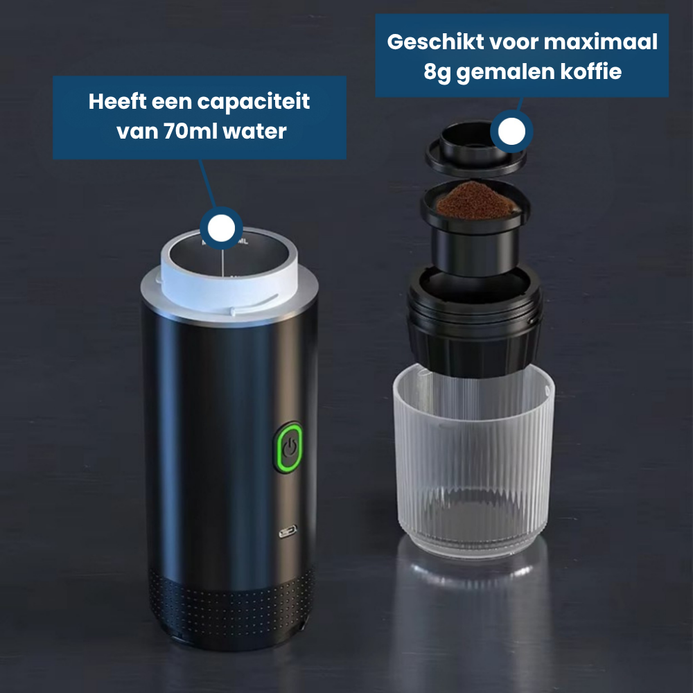 CafeOnTheGo™ | 3-in-1 Draagbare Koffiezetapparaat!