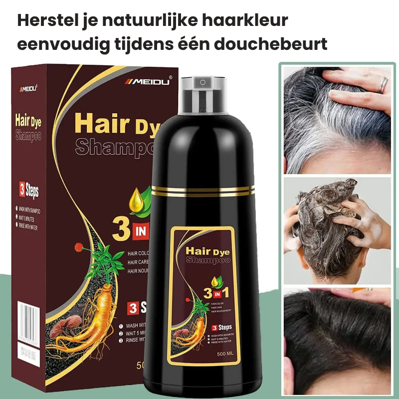 Anti-GreyShampoo™ |  Herstel je originele haarkleur!
