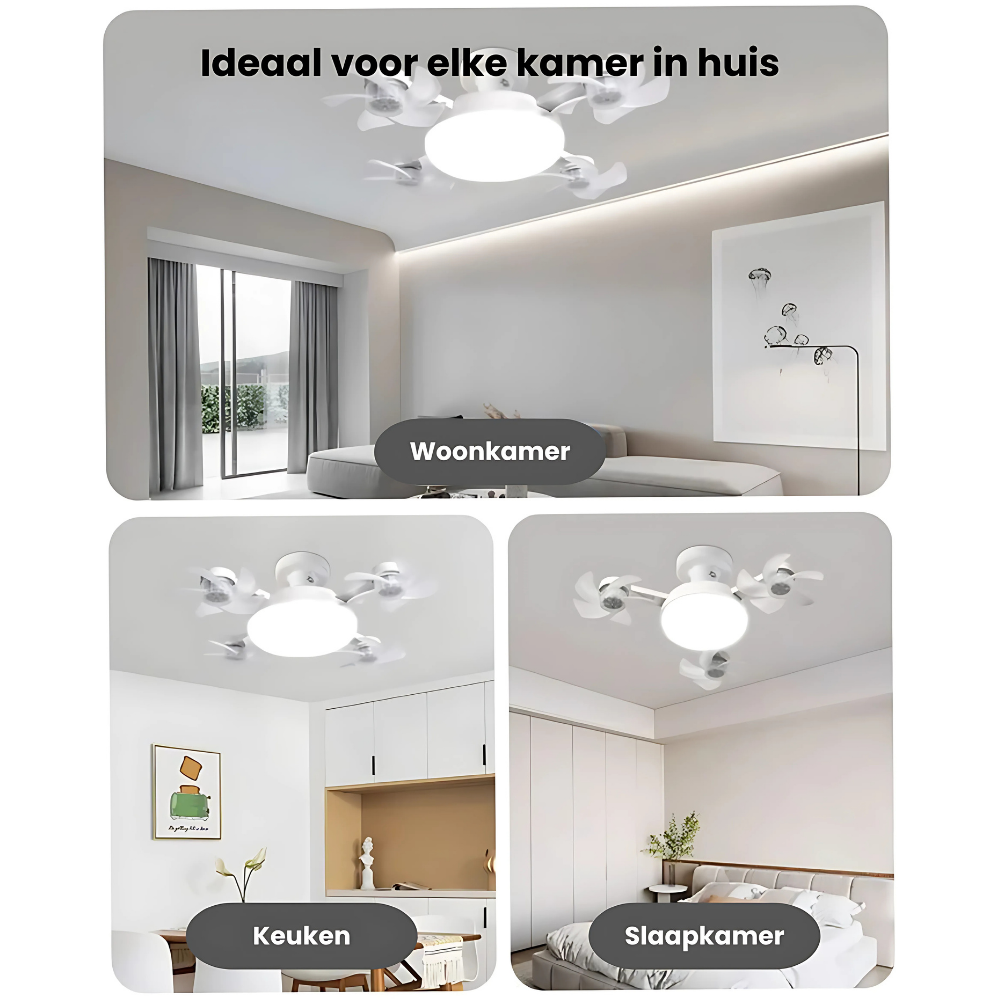 FanLight™ | Verkoelend & ruimte besparend!