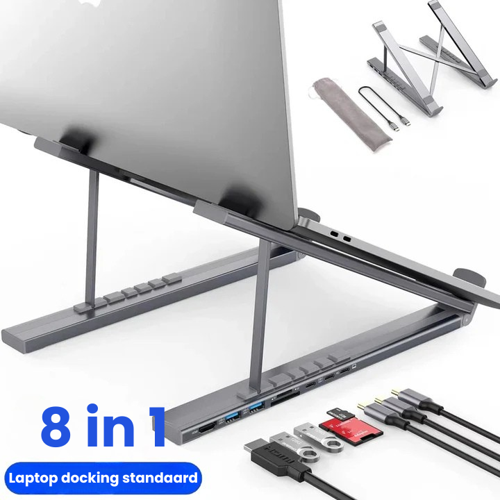 DockingStand™ | Meer aansluitingen & een betere houding!