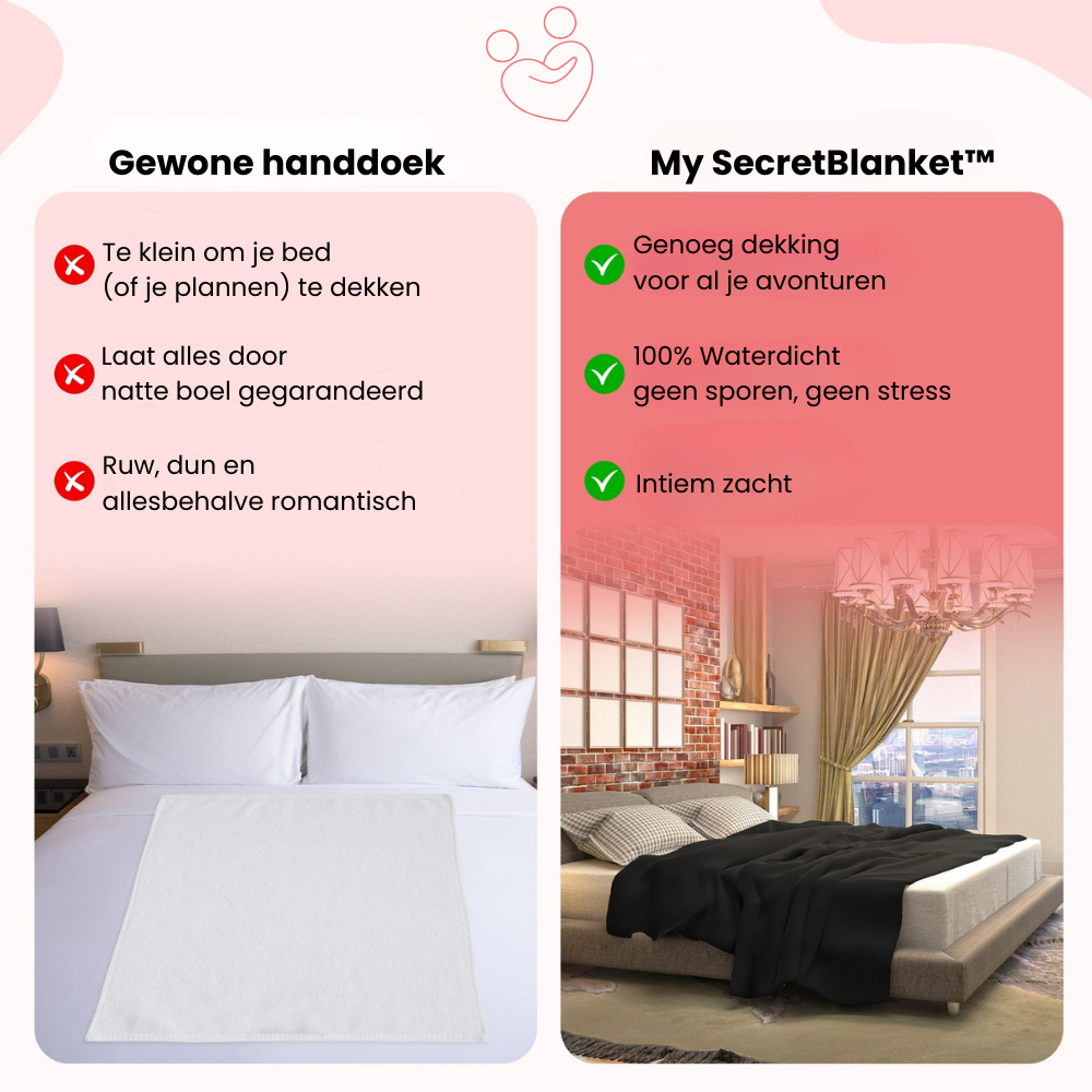 SecretBlanket™ | Geen sporen, Alleen plezier!