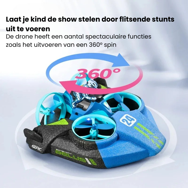 HydroFly™ |  De 3-in-1 Drone, boot & raceauto!