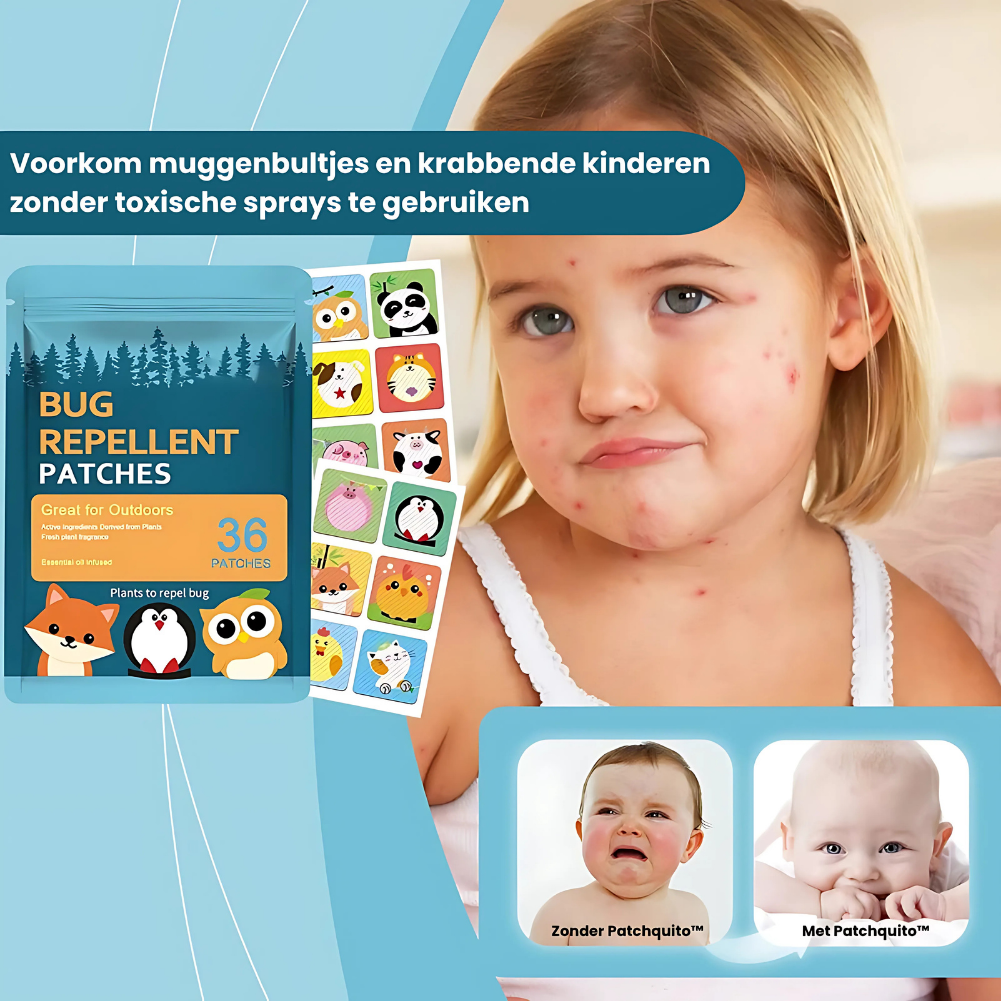 Patchquito™ | Effectieve anti-muggen bescherming!