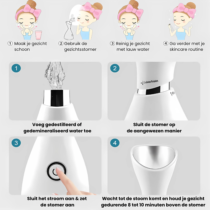 SteamCare™ | Krachtige gezichtsreiniging & zichtbare huidverbetering!