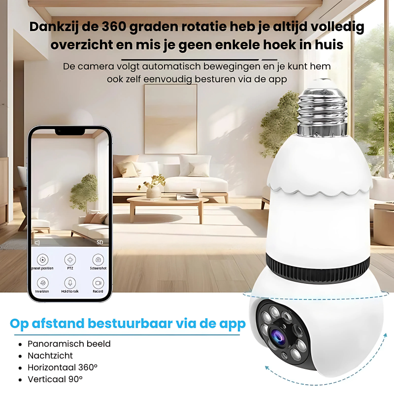 SmartVisionCam™ | Geavanceerde beveiliging dag & nacht!