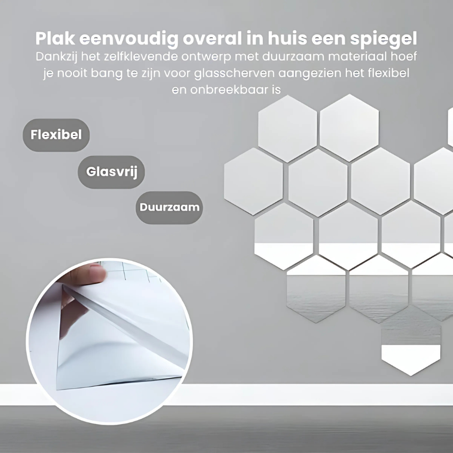 FlexMirror™ | De peel & stick spiegels!