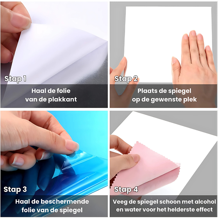 FlexMirror™ | De peel & stick spiegels!
