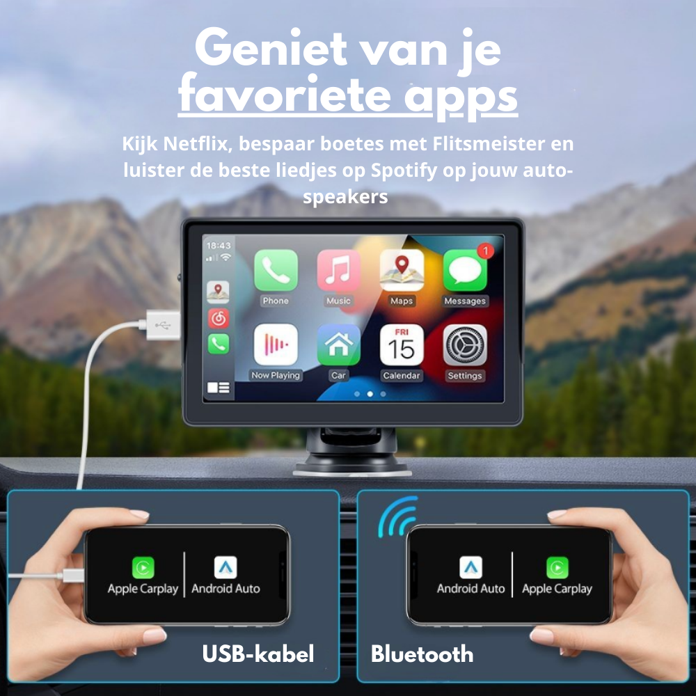 CarPlay™ | Geschikt voor elke auto!