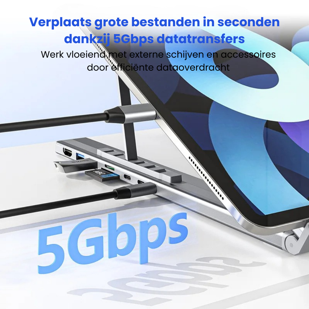 DockingStand™ | Meer aansluitingen & een betere houding!