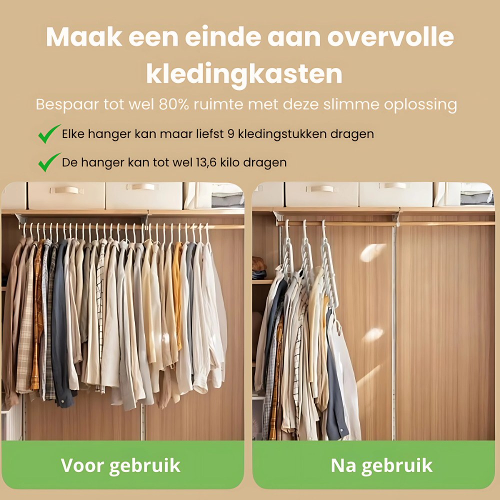 Smarthanger™ | Meer ruimte, minder chaos!