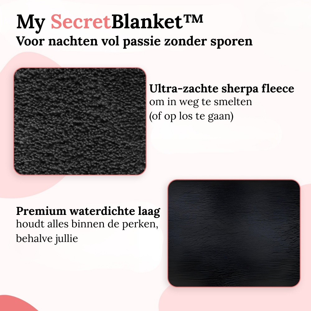 SecretBlanket™ | Geen sporen, Alleen plezier!