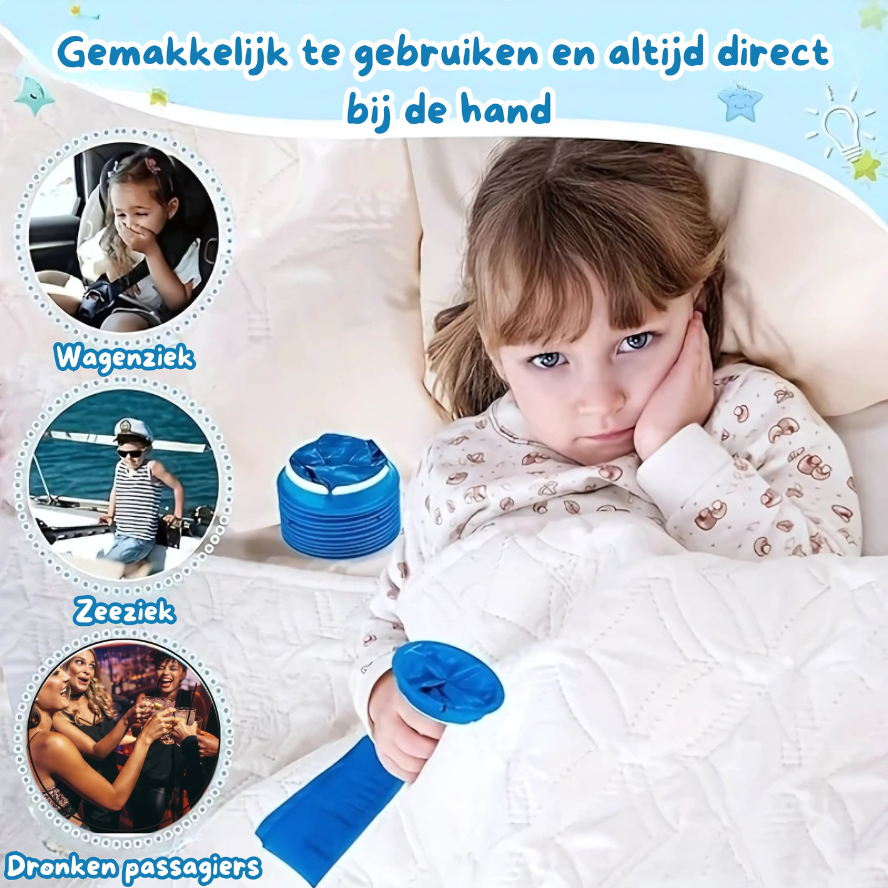 EasyPuke™ | Altijd voorbereid op misselijkheid!